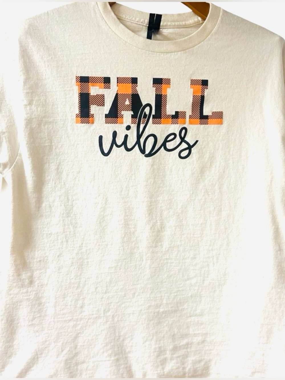 Gildan Cream 'Fall Vibes' Short Sleeve Tee